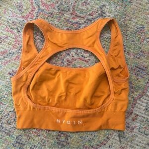 NVGTN Orange Backless Sports Bra